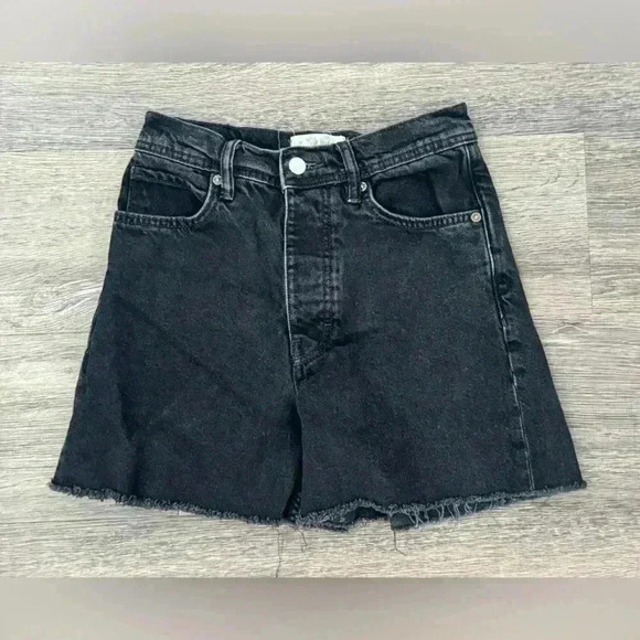 Pants - We The Free Size 25 Black Denim Jean Shorts